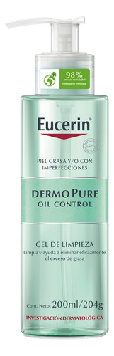 Eucerin Gel Limpiador Facial DermoPURE piel grasa 200ml