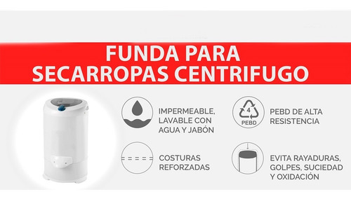 Imagen 2 de 3 de Funda Para Secarropas Kohinoor Calidad Premium 2 Medidas