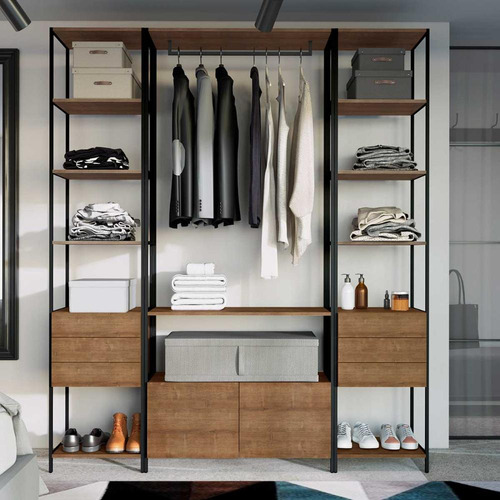 Closet Guarda Roupa Organizador Com 1 Cabideiro E 8 Gavetas