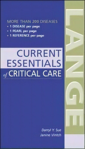 Current Essentials Of Critical Care, De Darryl Y. Sue. Editorial Mcgraw Hill Education Europe, Tapa Blanda En Inglés