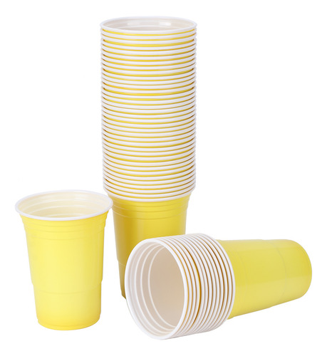 Vaso Desechable, 50 Unidades, 450 Ml, Juego De Fiesta De Plá