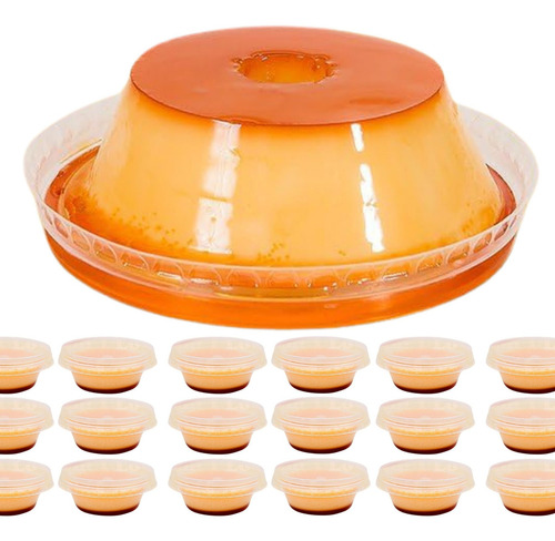 144un Mini Forma De Pudim Descartável 120ml Vai Ao Forno
