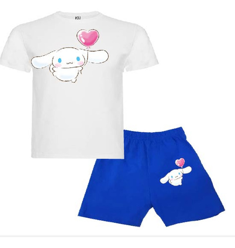 Pijama Corto Niñas Algodon Cinnamoroll Corazón