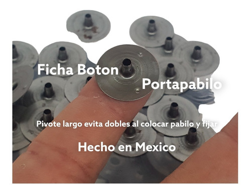 Imagen 6 de 7 de Ficha Botón Mediana (1.9cm) Para Elaboración De Velas 500 Pz