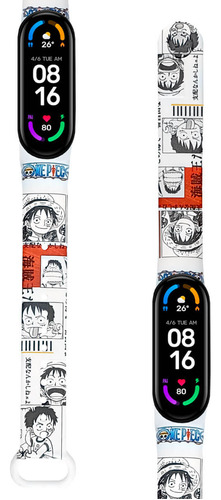 Correa Compatible Para Xiaomi Mi Band 5 Y 6 One Piece Manga