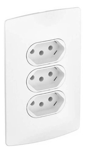 Tomada Tripla Pial Nereya 10a Seda Sal Conjunto 4x2