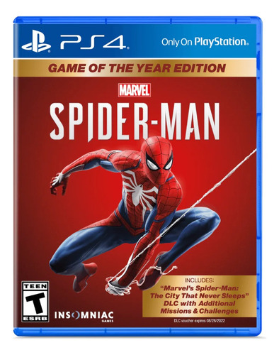 Marvels Spiderman Game Of The Year Ps4
