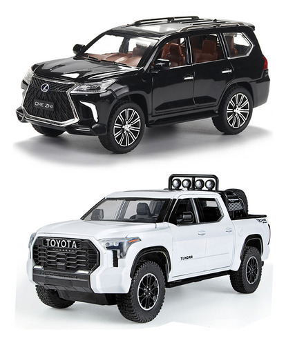 Lexus Lx570 Y Toyota Tundra Miniatura Metal Coche Coleccion