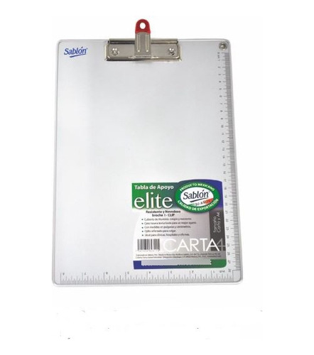 Tabla Con Clip Sablon 2310al Tamaño Carta Aluminio 1 Pieza