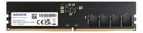 Memoria Ram Adata Ddr5-4800 Ddr5 16gb 4800mhz Udimm Para Pc