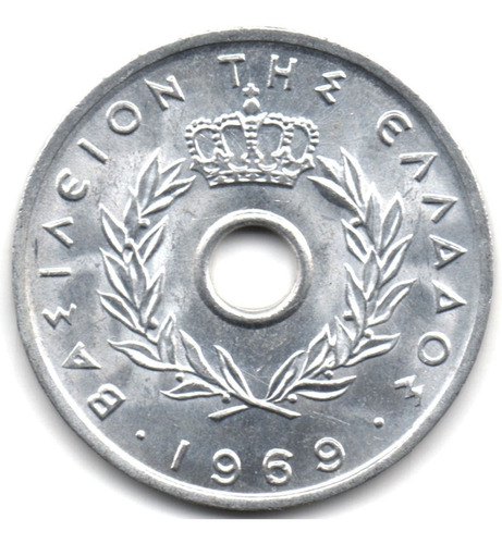 Grecia 10 Lepta 1969 Sin Circular