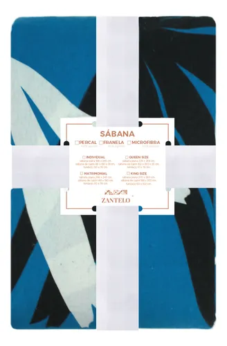 comprar Zantelo sábana de franela matrimonial 100% algodón tacto suave color mesto diseño de la tela estampado