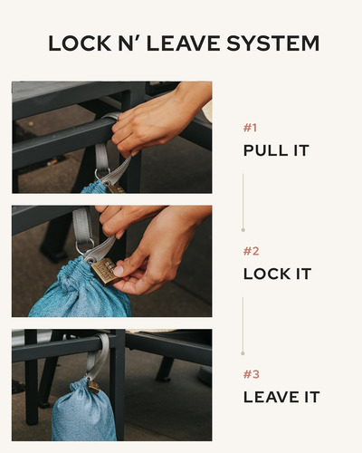 Saco Antirrobo Loctote 3l | Caja Fuerte De Viaje Portátil |