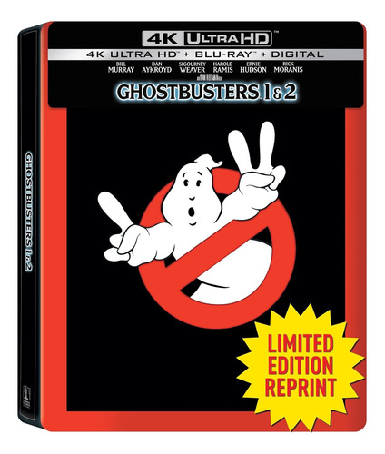 4k Ultra Hd + Blu-ray Ghostbusters 1 & 2 / Steelbook 2 Films
