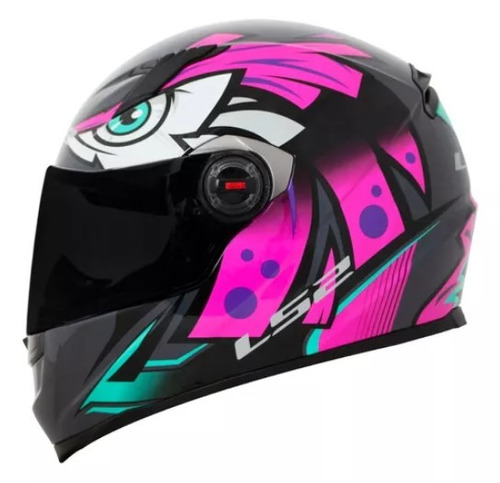 Capacete para moto  integral LS2 LS2 FF358  FF358 FF358  fuchsia tamanho 60 