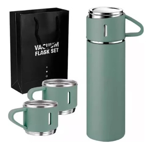 Set Termos Para Agua Caliente Termo Cafe + 2 Tazas 500 Ml