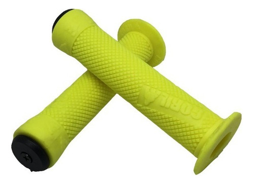 Puños Grips Gorila Gel Bicicleta Bmx Freestyle Color Amarillo