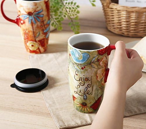Cedar Home Travel Coffee Taza De Cerámica Taza De Té Con De