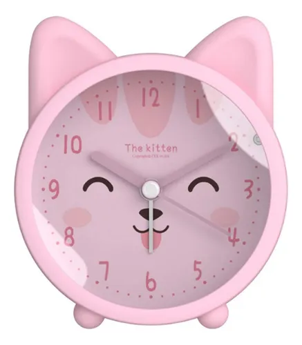 Danse Jupe 3 Kids Alarm Clock Round Silicon Analog Desk J7
