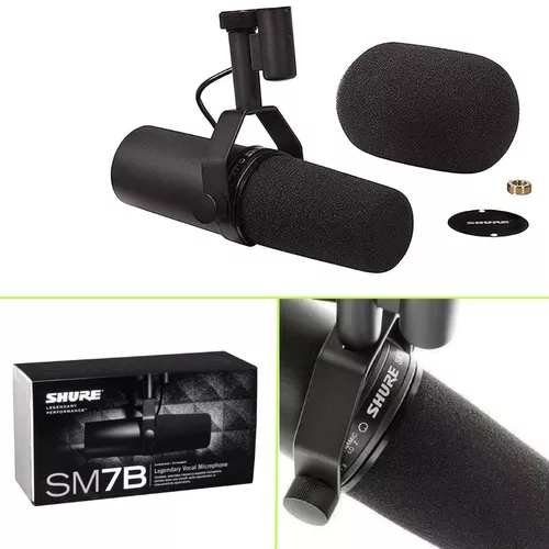 Pack De Micrófono Vocal Shure Sm7b X 2 Unidades Para Podcast