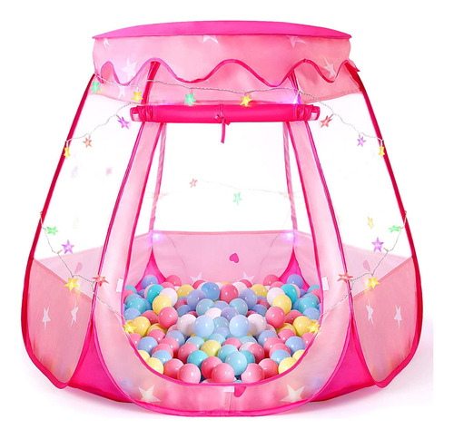 Tienda De Campaña Princesa Luces De Estrellas 1 A 3 Años Color