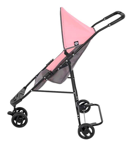 Carrinho De Bebê Yano Tutti Baby Até 15 Kg Rosa/cinza