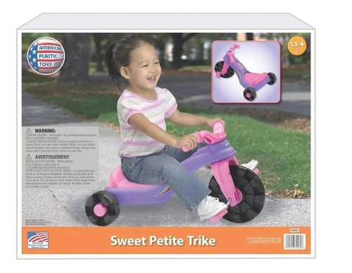 Imagen 1 de 6 de Triciclo Adorable De American Plastic Toys. 