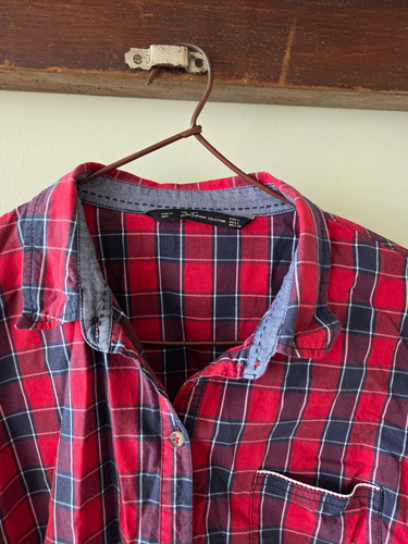 Camisa Mujer Zara Trafaluc Leñadora Talle Large Manga Larga (Usado)