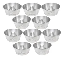 Comprar Jogo 10 Unds Formas Assadeira Bolo Pudim Redonda Tubo N 16x8