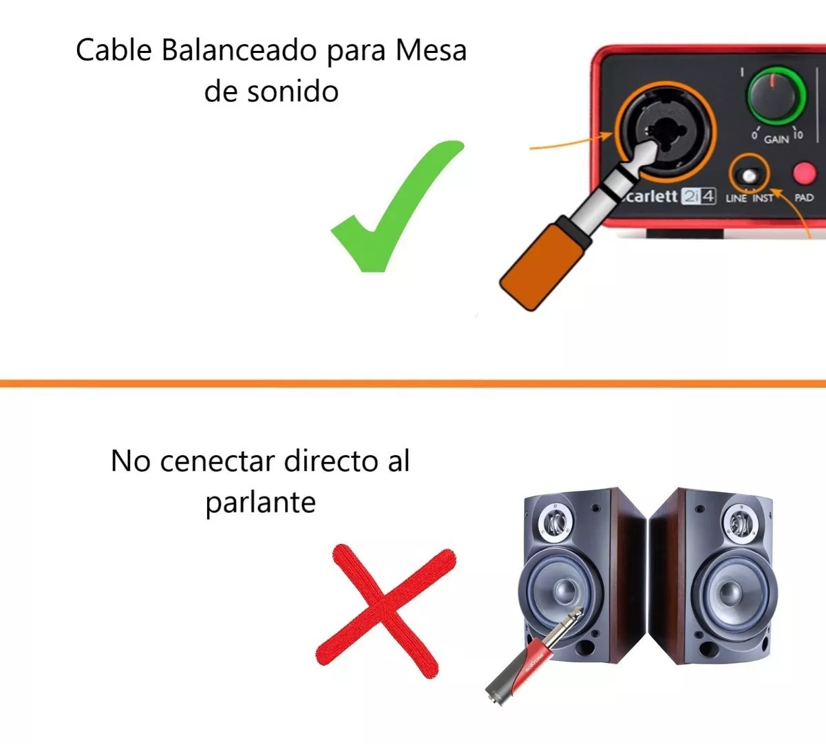 Primera imagen para búsqueda de cable plug xlr macho