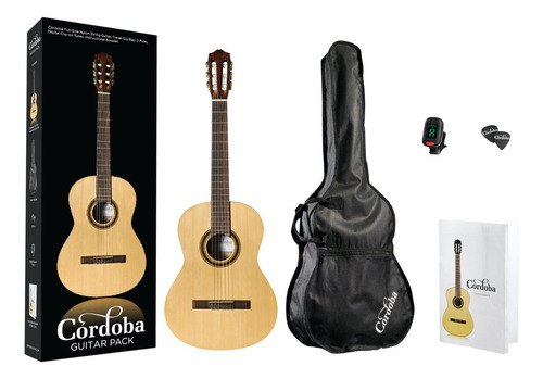 Cordoba Cp100 - Paquete De Guitarras Clsicas De Nailon Acsti