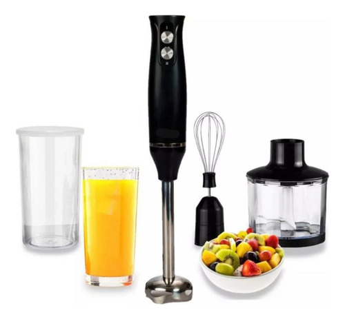 Licuadora De Mano Mixer Mini Pimer Cocina 4 En 1 Jugos