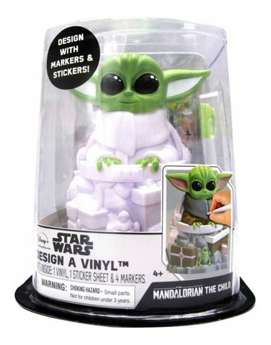 Muñeco Mandalorian Baby Yoda Grogu De Vinil Personalizable