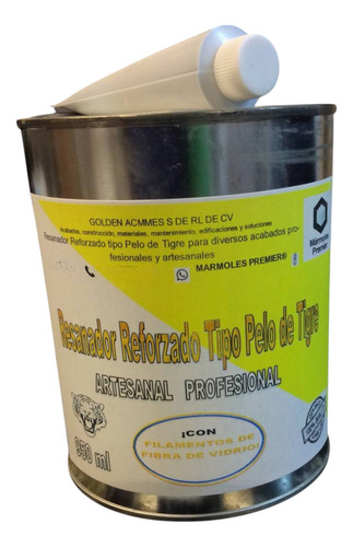 Resanador Reforzado Pelo De Tigre Fibra De Vidrio 950ml Mp.