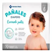 Comprar Pañales Desechables Members Mark Etapa 6 72 Piezas Unisex