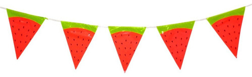 Banderin Guirnalda Banner Sandia Fruta Cumpleaños Infantil