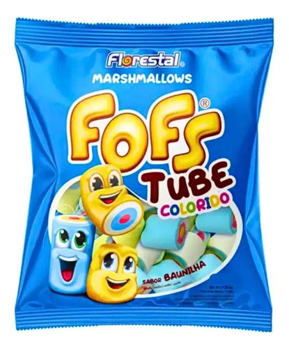 Marshmallow Tube Colorido Fofs Florestal 220g