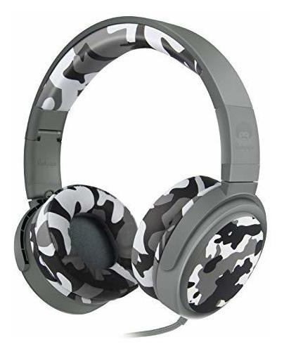 Rockpapa Camo Foldabe Auriculares Con Micrófono Auricu...