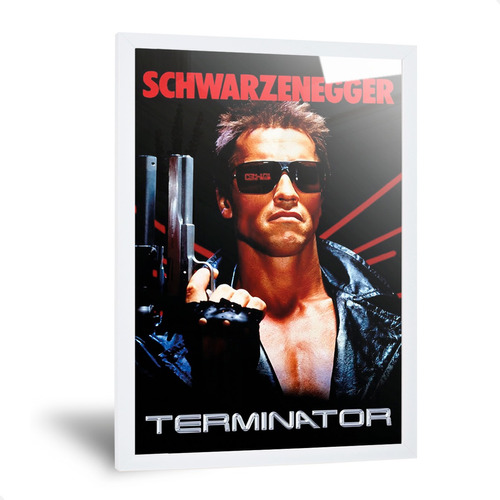 Cuadro Película Terminator Poster Lamina Enmarcado 35x50cm