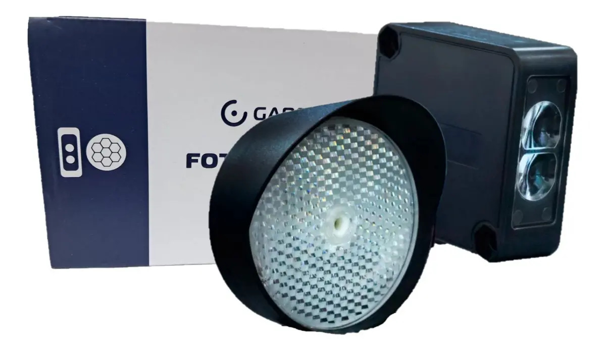 Sensor Anti Esmagamento Fotocélula Laser Garen Preto 8m
