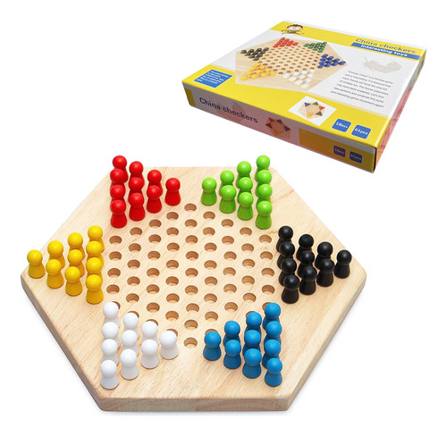 Juego De Madera Portátil De Goma Draughts Checkers Game, Chi