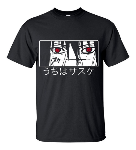 Playera Sasuke Uchiha Naruto Shippuden Anime Manga A3017