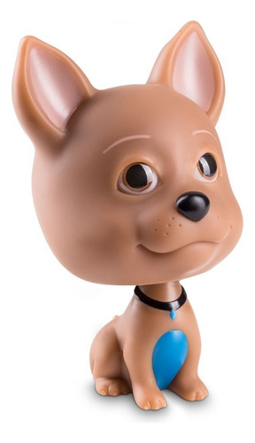 Brinquedo Cachorro Em Vinil 12cm Doutor Dr. Canino Pet Roma Cor Azul