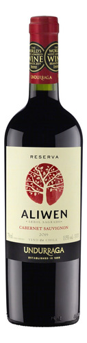 Vinho Chileno Tinto Seco Reserva Undurraga Aliwen Cabernet Sauvignon Valle de Colchagua Garrafa 750ml