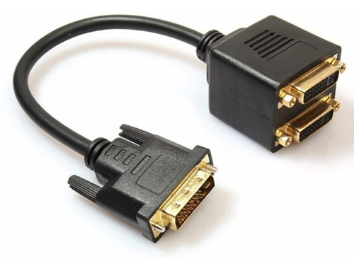 Adaptador Divisor Dvi Tamaño Portatil Dvi-d Macho 2