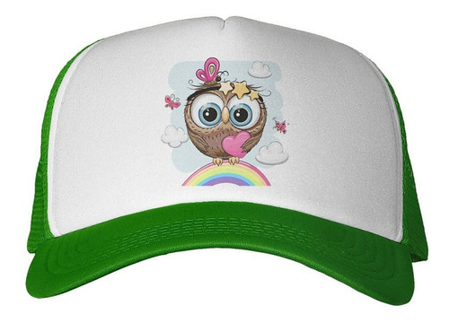 Gorra Owl Buho Lechuza Arcoiris Dibujo Diseño