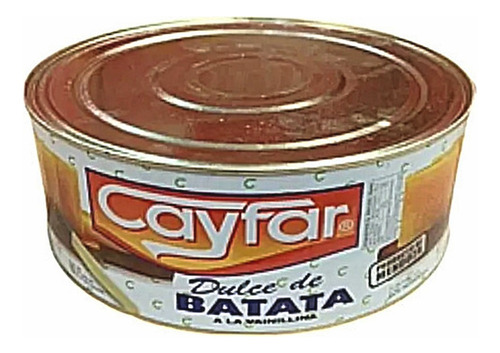 Dulce De Batata Lata Cayfar X 5 Kg.