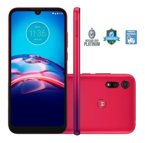 Smartphone Motorola Moto E6s 32gb Tela 6.1'' Vermelho Xt2053