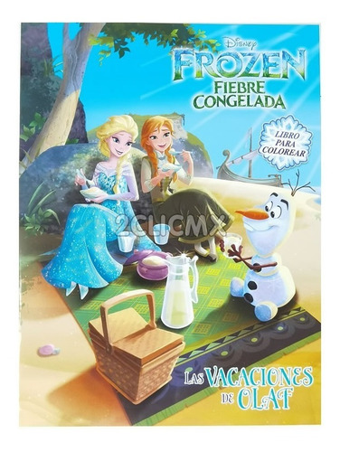 Libros Colorear  Infantil Disney Princesas Frozen 16 Pg