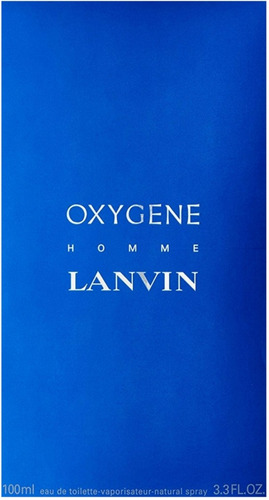 Oxígeno Para Los Hombres Por Lanvin 3.4 Oz Edt